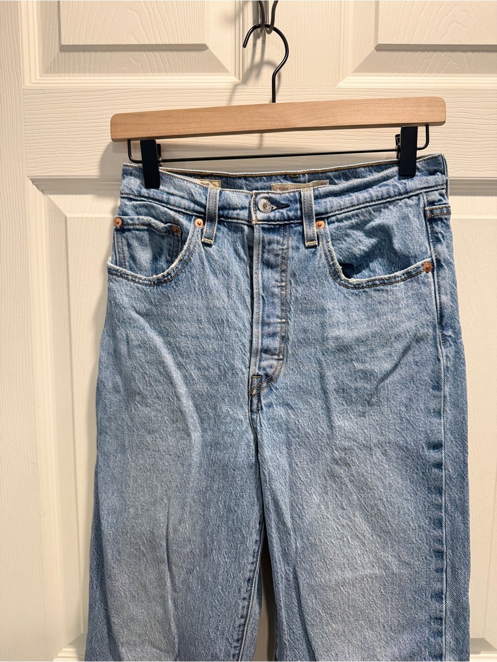 RIBCAGE STRAIGHT ANKLE WOMEN'S JEANS-Size 27 - Picture 4 of 13